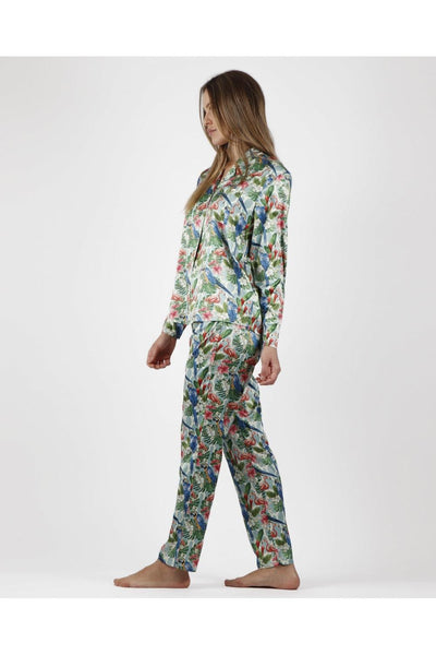 Admas Pigiama da Donna In Raso Maniche Lunghe 56168 S34 - Passarelli Biancheria