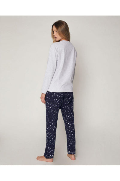 Admas Pigiama da Donna in Caldo Cotone 55799 S23 - Passarelli Biancheria