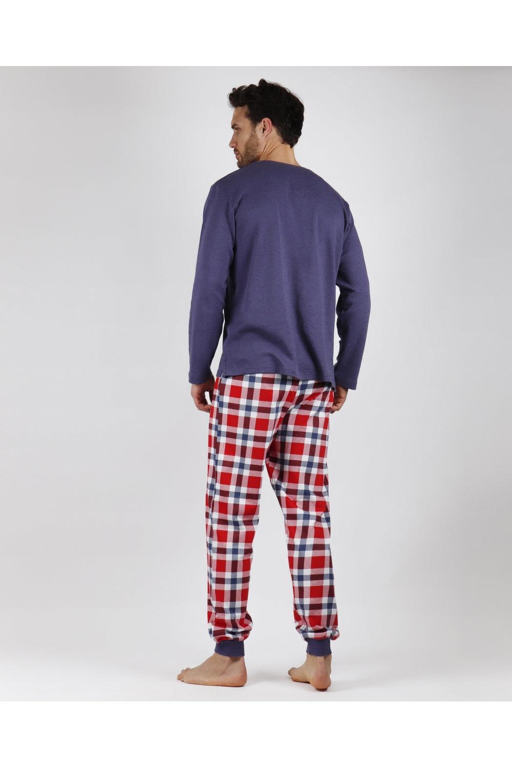 Admas Pigiama da Uomo in Caldo Cotone Winter Scottish 56567 S33 - Passarelli Biancheria