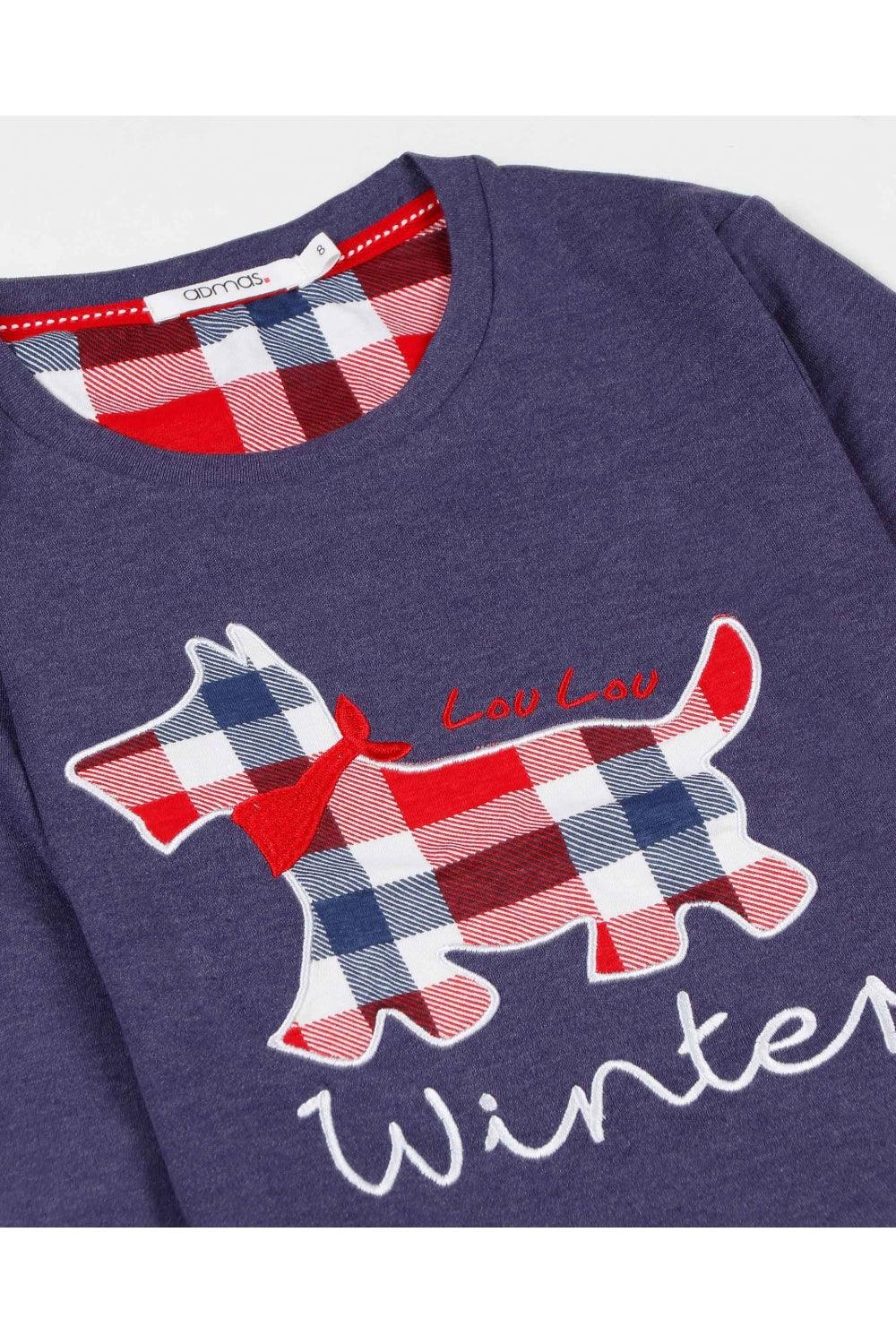 Admas Pigiama da Bimba in Caldo Cotone Winter Scottish 56205 S23 - Passarelli Biancheria