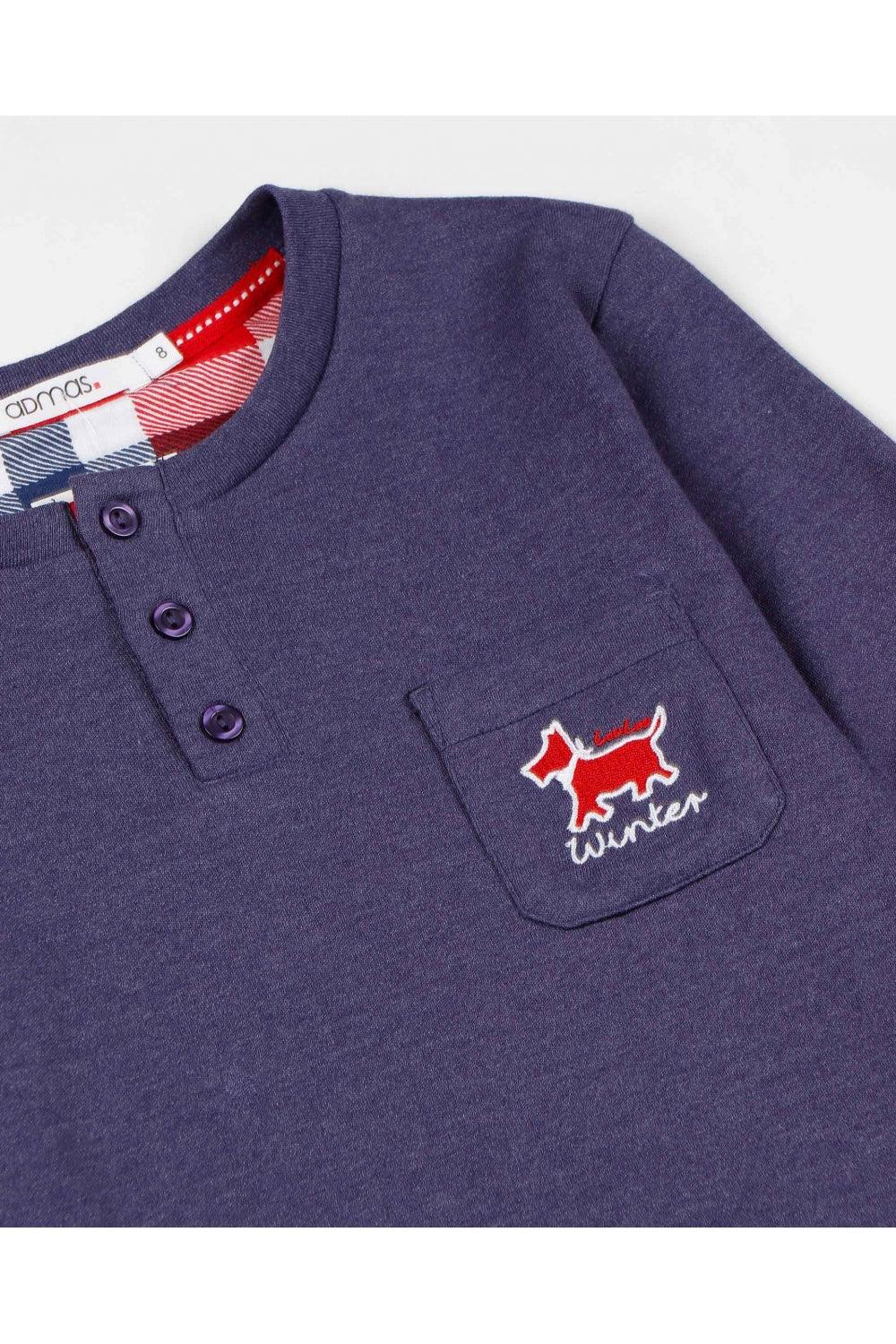 Admas Pigiama da Uomo in Caldo Cotone Winter Scottish 56567 S33 - Passarelli Biancheria