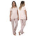 Admas Pigiama da Donna con Pantalone Lungo e Maglia a Maniche Corte 54264 S32 - Passarelli Biancheria