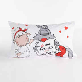 Happy People Fanta Federe 50x80cm Stampata Messaggi Forza della Natura D15 - Passarelli Biancheria