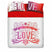 Bassetti Completo Lenzuola Copriletto Singolo Love Tattoo D75 - Passarelli Biancheria