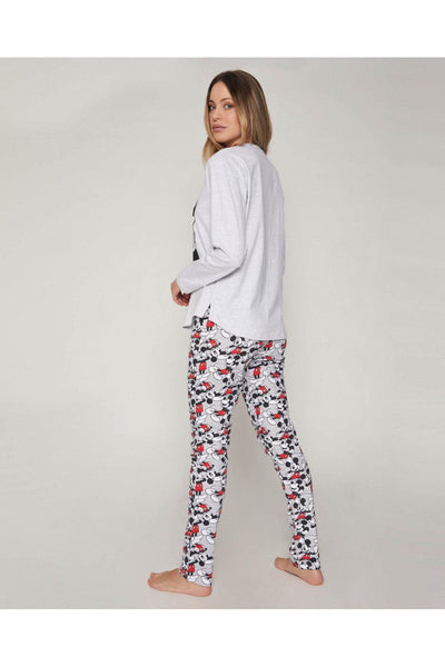 Mickey Pigiama Invernale in Caldo Cotone da Donna 55089 D32 - Passarelli Biancheria