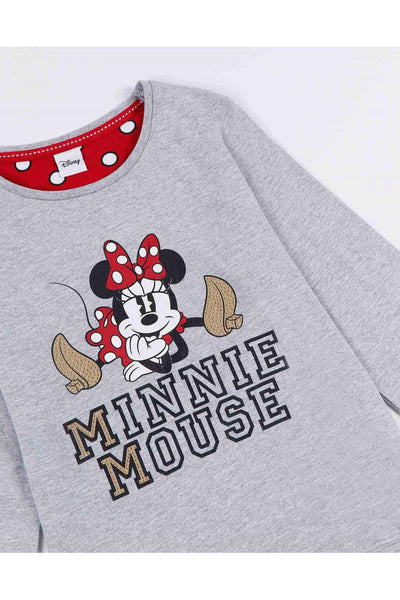 Minnie Pigiama Invernale in Caldo Cotone da Donna 55086 D31 - Passarelli Biancheria