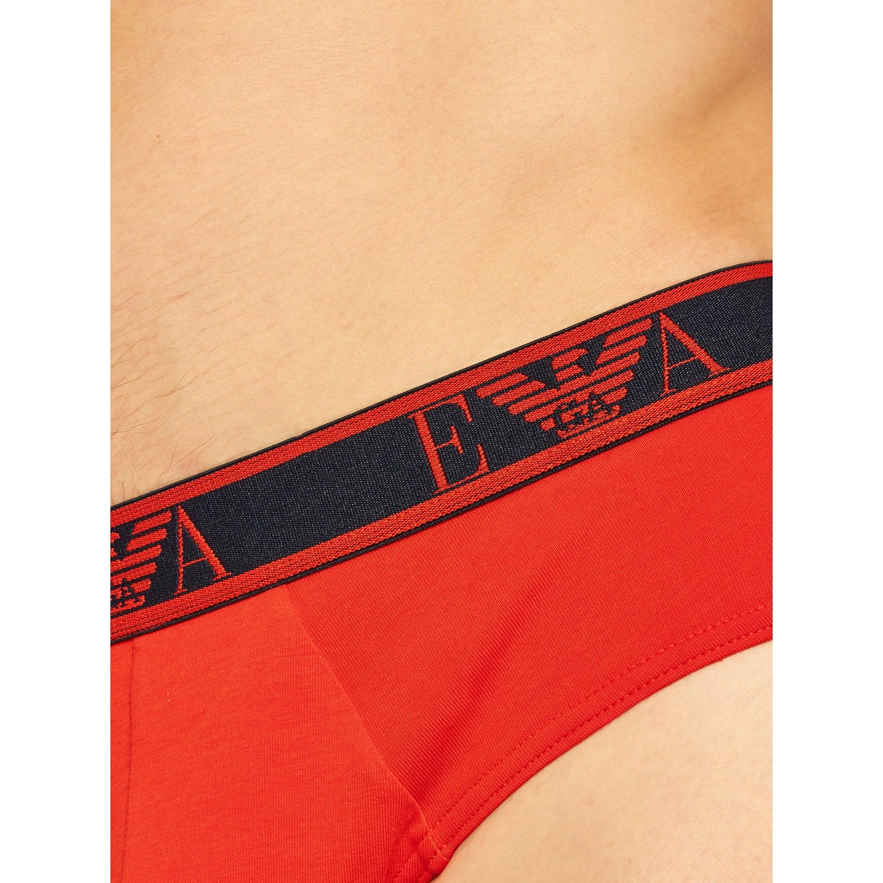 Emporio Armani Slip Uomo Set 3 Slip Elastico Logo 33035 S37 Passarelli Biancheria