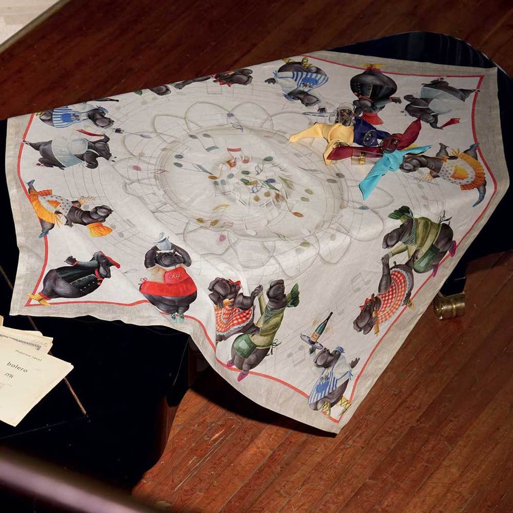 Tessitura Toscana Telerie Tablecloth in 100% Pure Figaro Linen