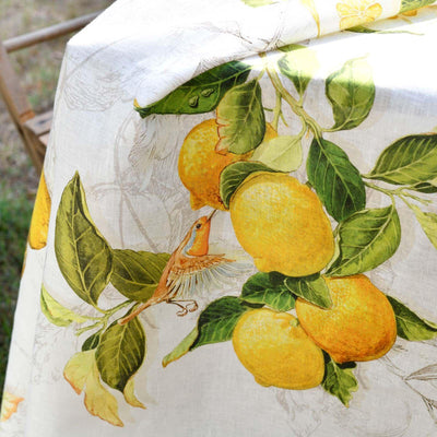 Tessitura Toscana Telerie Tovaglia da Tavola in 100% Puro lino Limoncello - Passarelli Biancheria