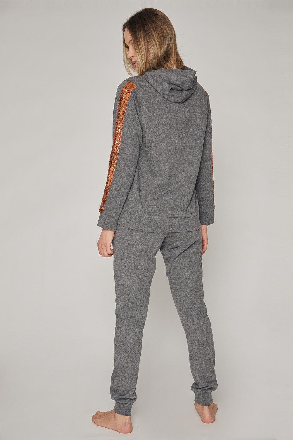 Lois Pigiama | Tuta Casa Invernale con Cappuccio da Donna 55374 S33 - Passarelli Biancheria