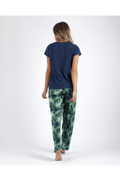 Admas Pigiama Estivo da Donna Maniche Corte e Pantalone Lungo 55918 S25 - Passarelli Biancheria