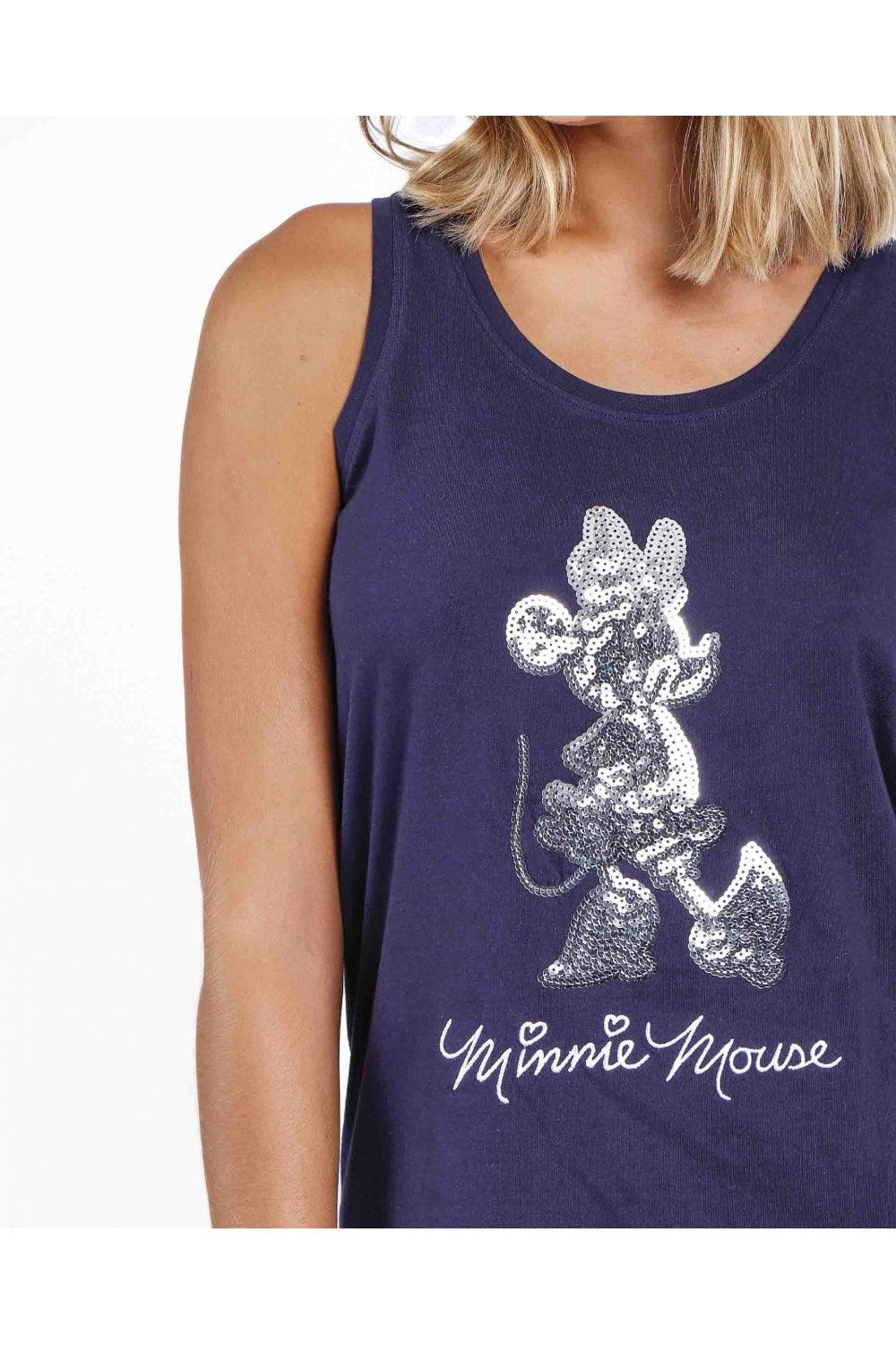 Disney Pigiama da donna Fabulous Minnie senza maniche corto 60537 S28 - Passarelli Biancheria