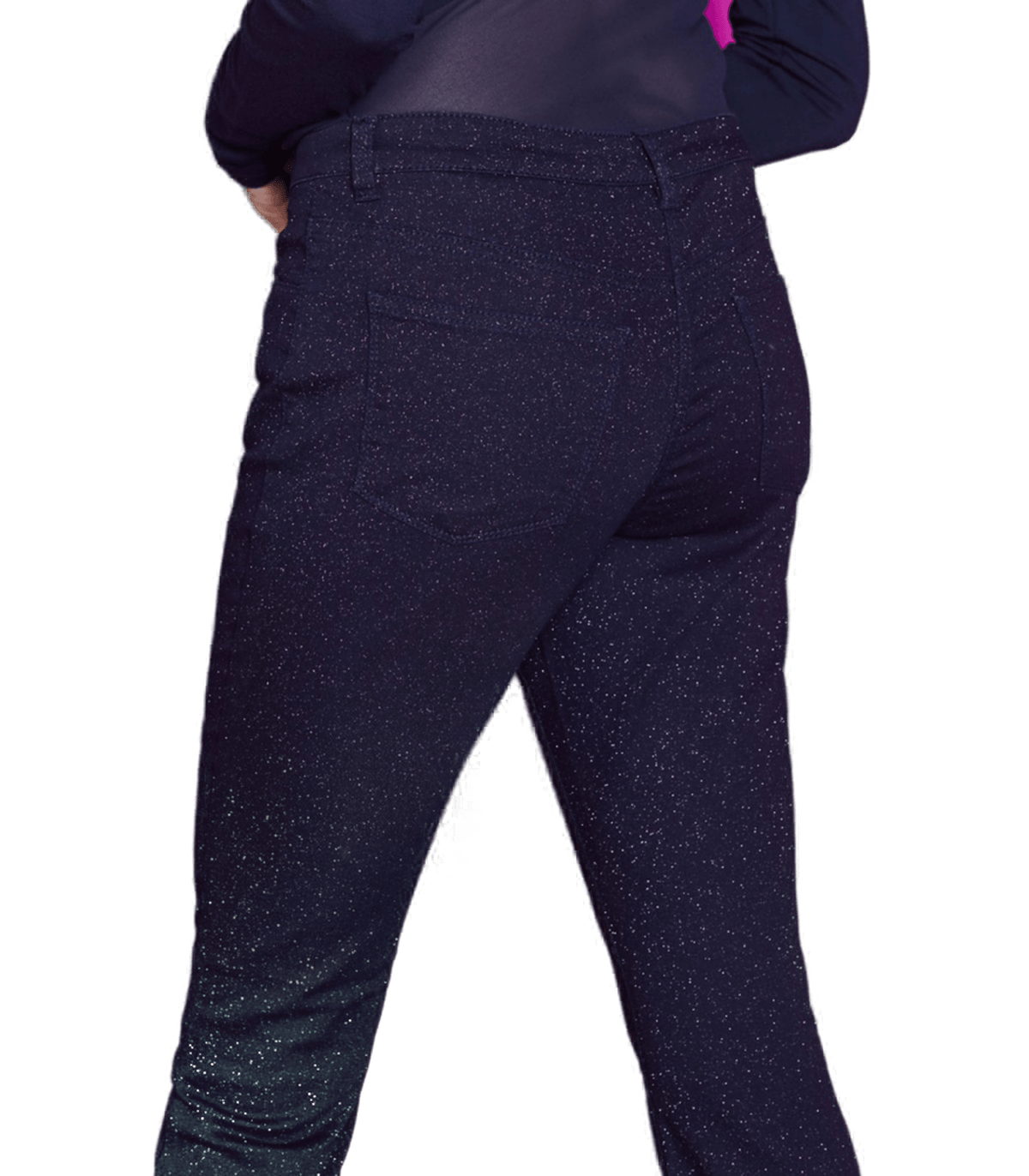 Philippe Matignon Pantalone da Donna Glitterato colore Blu A013134PM S14 - Passarelli Biancheria