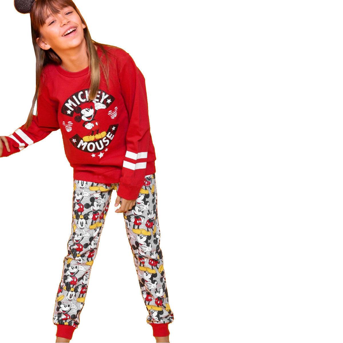 Pigiama Lungo Minnie Mouse Per Bambina - 100% Cotone, Manica Lunga - Foto 6