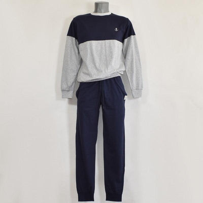 Jamas Pigiama Uomo Cotone Leggero Maniche Lunghe EJ2038 S40 - Passarelli Biancheria