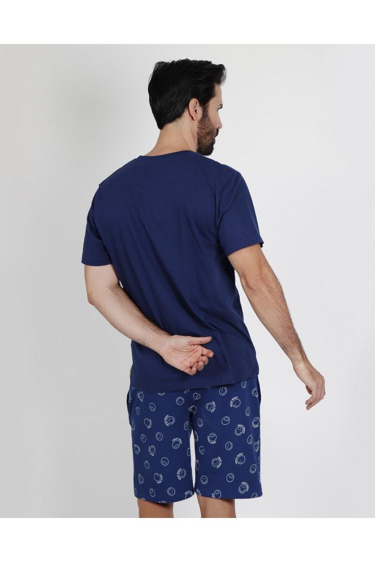 Smiley Pigiama Corto da uomo 55670 S22 - Passarelli Biancheria