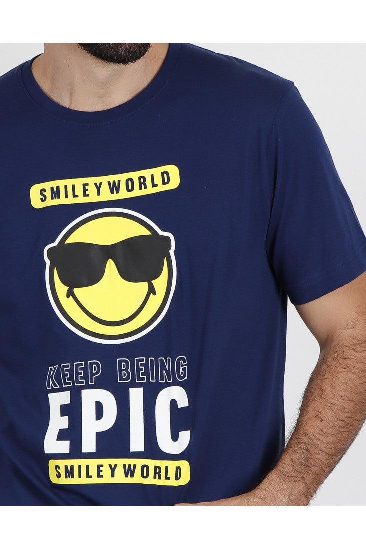 Smiley Pigiama Corto da uomo 55670 S22 - Passarelli Biancheria