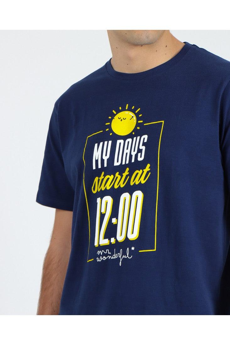 Mr Wonderful Pigiama Corto da Uomo My Days 55710 S25 - Passarelli Biancheria