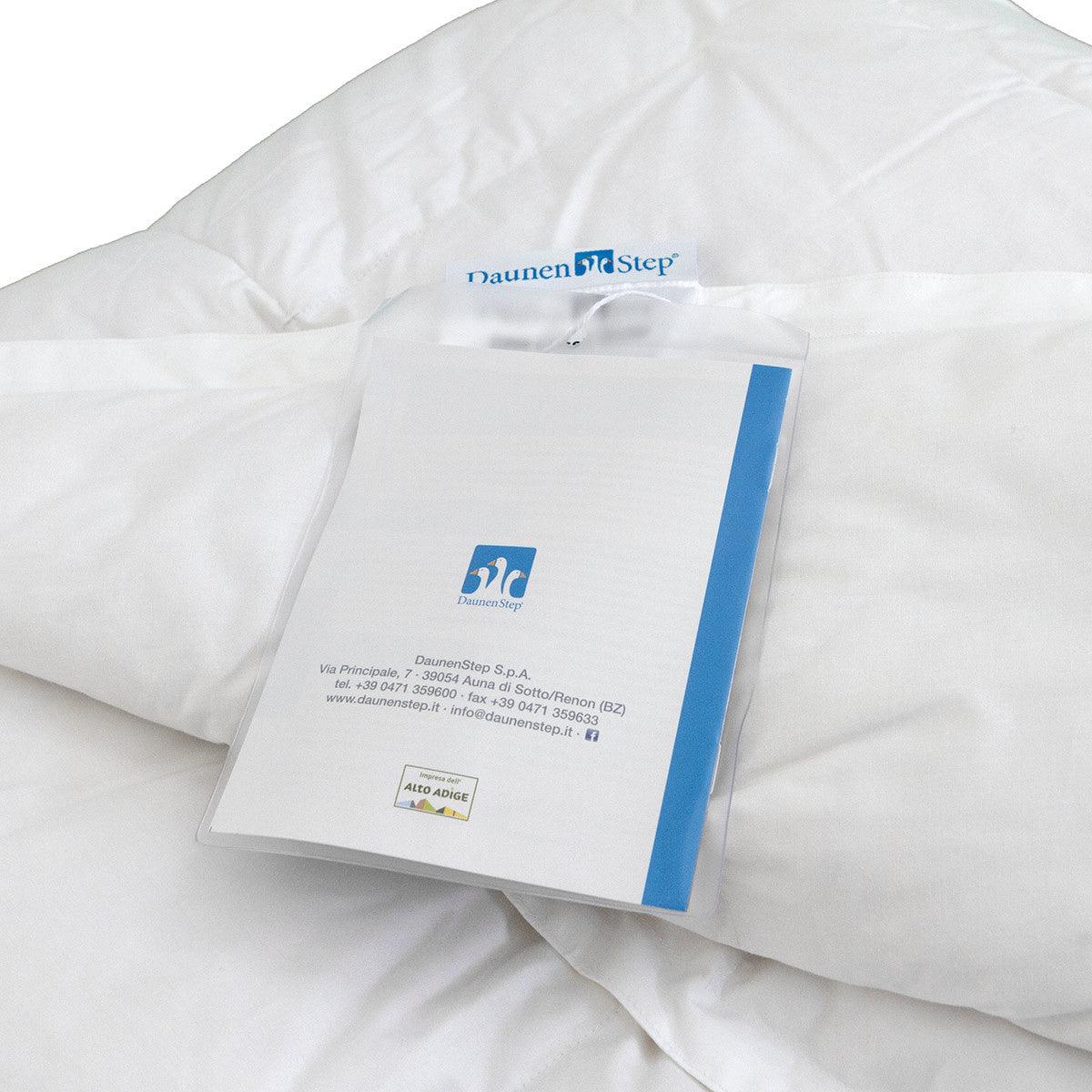 DaunenStep Piumino Singolo una Piazza St. Moritz 100% Piumino Classic Winter D400 - Passarelli Biancheria