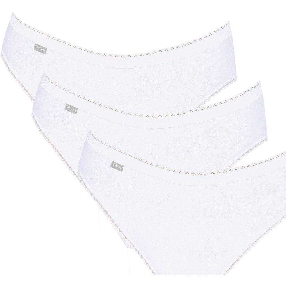 Playtex 3 Slip da Donna Sgambato in Cotone Elasticizzato P00BM S14