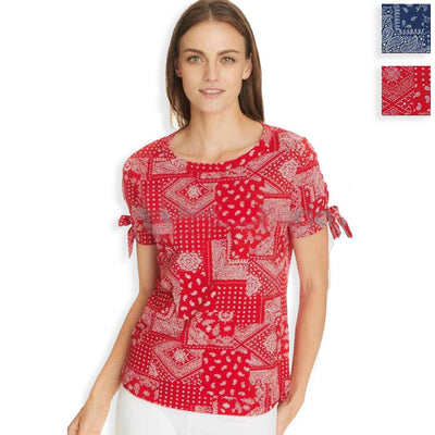 Ragno Maglietta Estiva da Donna Fantasia Maniche Corte in Cotone 71212M S26 - Passarelli Biancheria