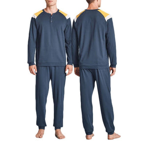 Ragno Pigiama da Uomo in Cotone Leggero Maniche Lunghe U087N1 S22 - Passarelli Biancheria