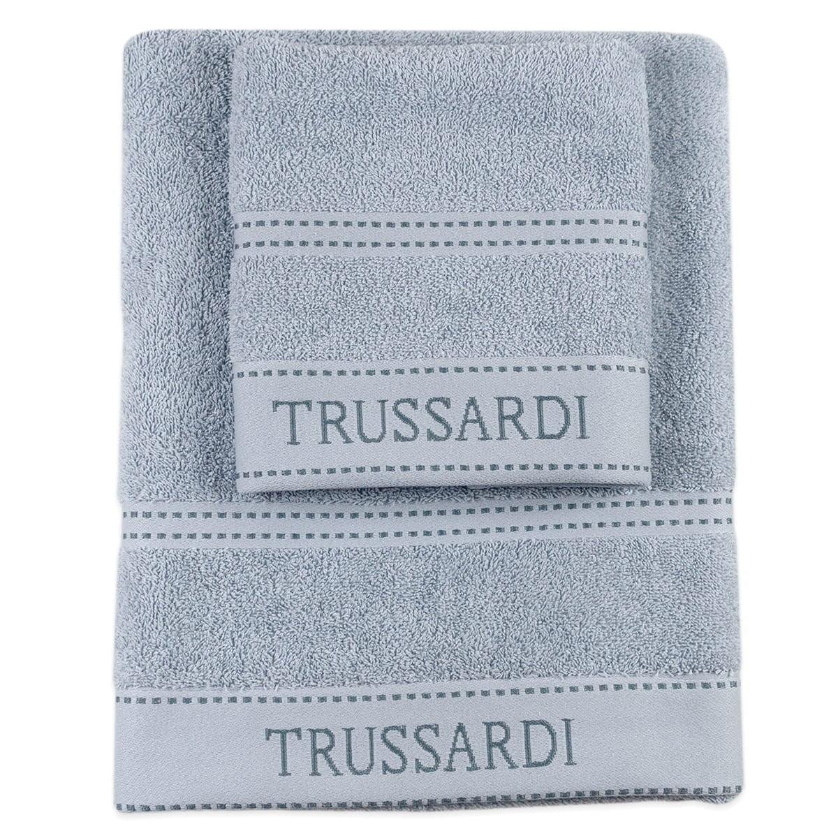 Trussardi Home Set Spugna 1+1 in Puro Cotone Ribbon S32 - Passarelli Biancheria