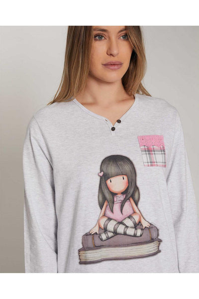 Santoro Corjuss Pigiama da Donna in Caldo Cotone 55527 S33 - Passarelli Biancheria