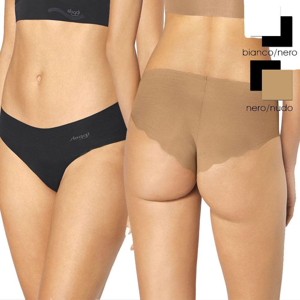 Sloggi Donna Confezione 2 Zero Cotton Hipster S14 Passarelli Biancheria