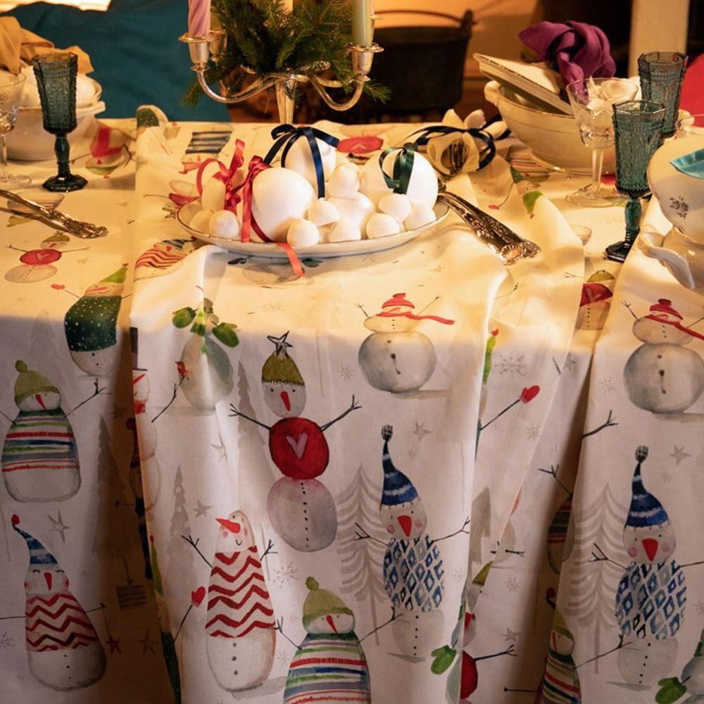 Tessitura Toscana Telerie Tovaglia da 18 Posti Snowpop D120 - Passarelli Biancheria