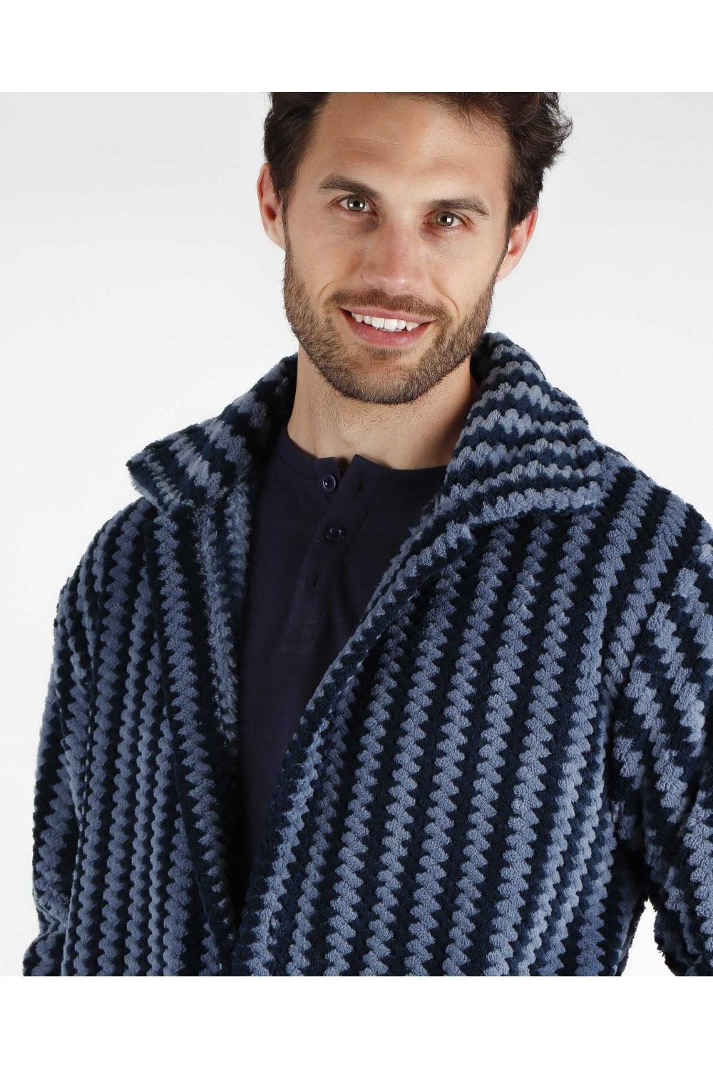 Admas Giacca da Camera per Uomo in Pile Corel con Cerniera 57494 S27 - Passarelli Biancheria