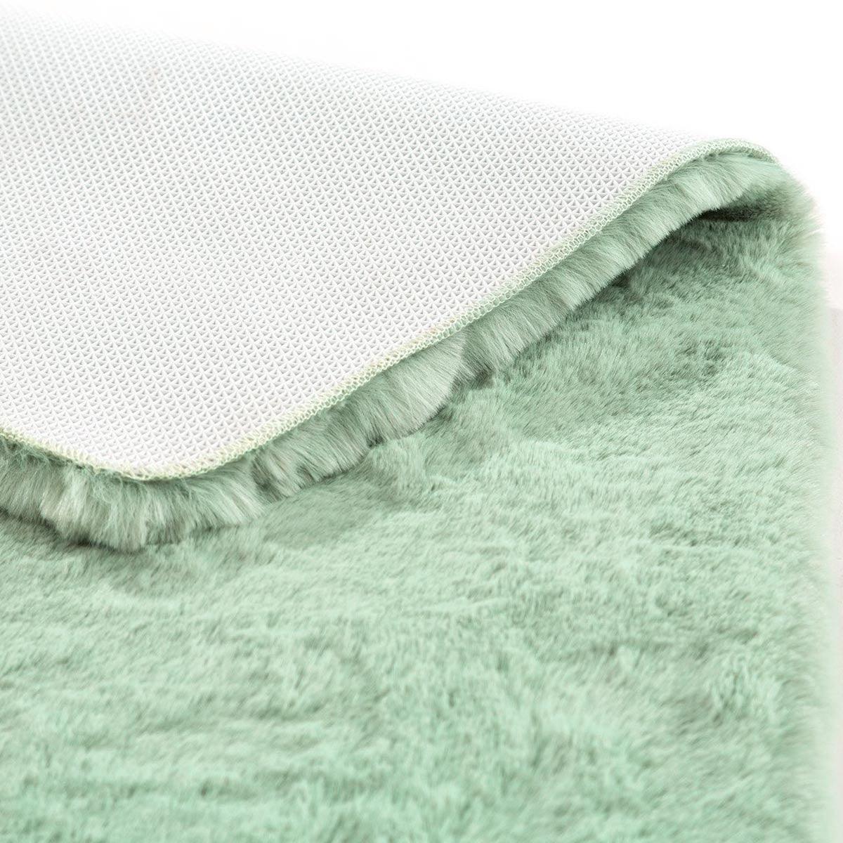 Arte Tappeti Tappeto Fiji Effetto Pelliccia Retro Gommato anti Scivolo - Varie Dimensioni - Passarelli Biancheria