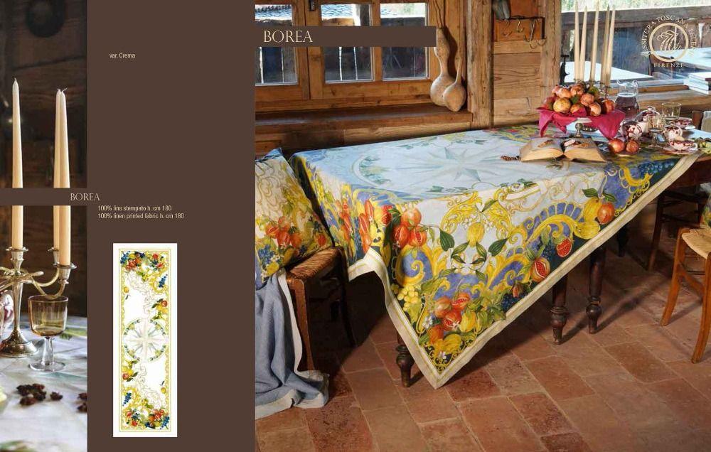 Tessitura Toscana Telerie Tovaglia da Tavola in 100% Puro lino Borea - Passarelli Biancheria