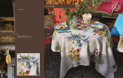 Tessitura Toscana Telerie Tovaglia da Tavola in 100% Puro lino Cynar - Passarelli Biancheria