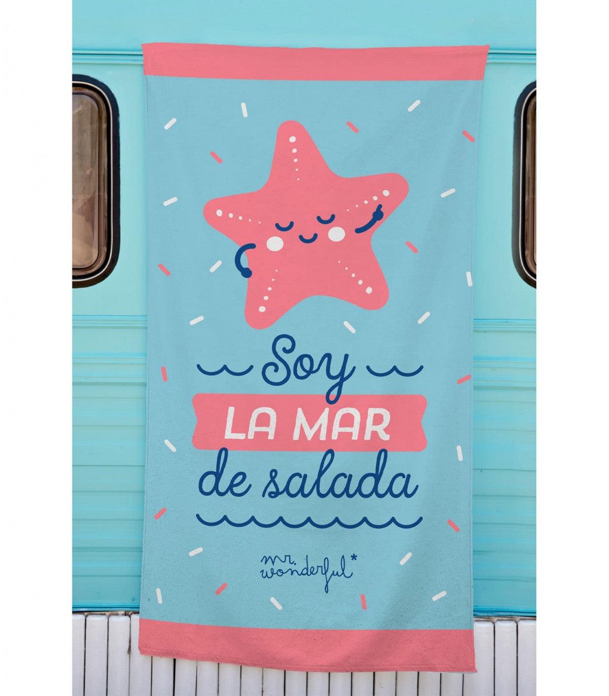 Mr Wonderful Telo Mare in Micro Spugna di Cotone - Vari Disegni S26 - Passarelli Biancheria