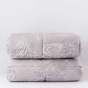 Riviera trapunta per Letto Matrimoniale in Velluto Disegno Cachemire Jaipur D110 - Passarelli Biancheria