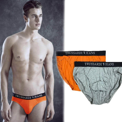 Trussardi Jeans Underwear Confezione 2 Slip Uomo TR000R S13 - Passarelli Biancheria