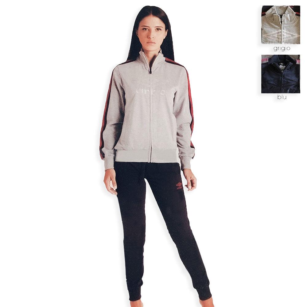 Umbro Tuta Donna in Cotone Leggero con Zip UPJ32024S S25 - Passarelli Biancheria