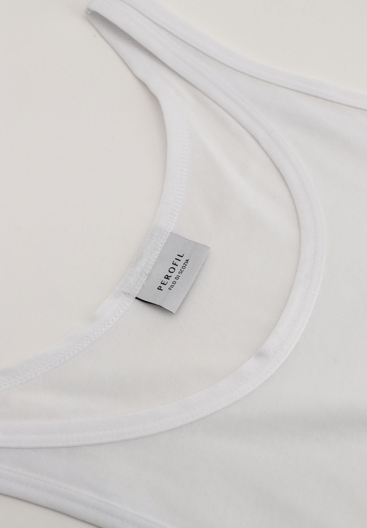 Perofil Canottiera Uomo Filo di Scozia Spalla Stretta VPRT00171 S25 - Passarelli Biancheria