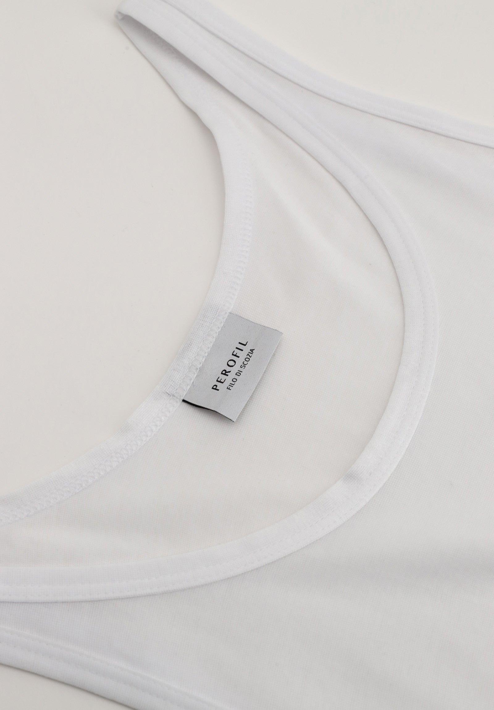 Perofil Canottiera Uomo Filo di Scozia Spalla Stretta VPRT00171 S25 - Passarelli Biancheria